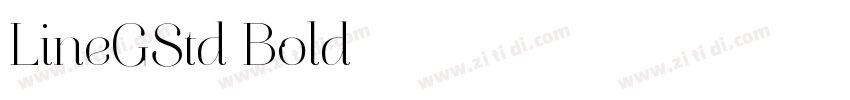 LineGStd Bold字体转换